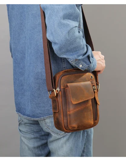 Wire Hole Messenger Shoulder Bag - Image 3