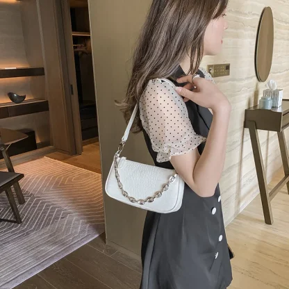 Alligator Pattern Shoulder Bag - Image 2