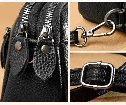 Double Zipper Compact Shoulder Bags - Image 6