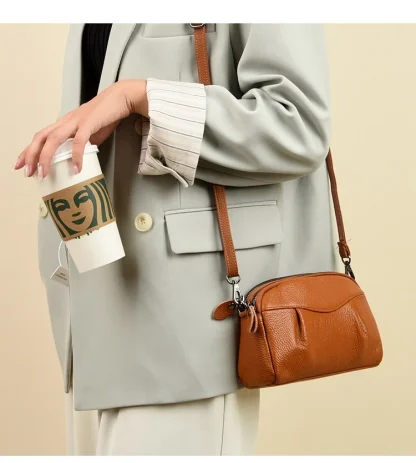 Double Zipper Compact Shoulder Bags - Image 3