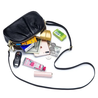 Three Layer Zippered Shoulder Bags - Image 2