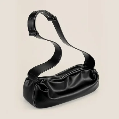 Crossbody Wide Strap Shoulder Bag - Image 5
