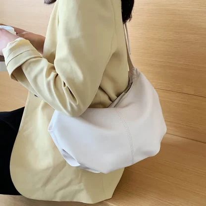 Soft Solid Crossbody Shoulder Bag - Image 6