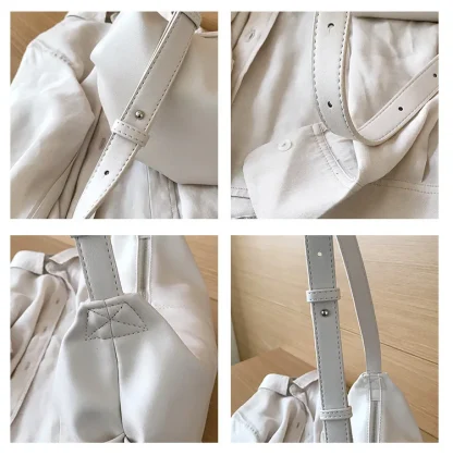 Soft Solid Crossbody Shoulder Bag - Image 7