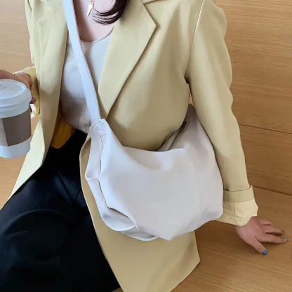 Soft Solid Crossbody Shoulder Bag