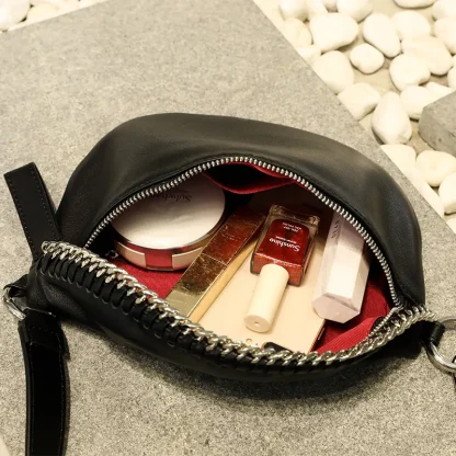 Black Fanny Pack Shoulder Bag - Image 6