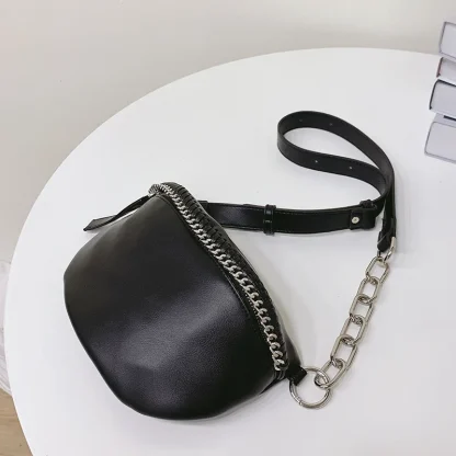 Black Fanny Pack Shoulder Bag