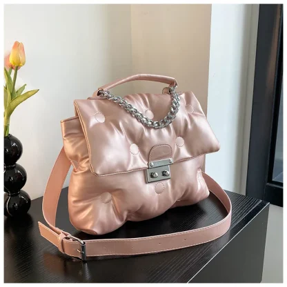 Cute Quilted Shoulder Bag - Image 5
