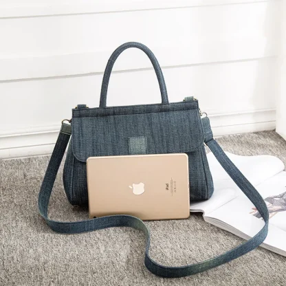 Casual Denim Shoulder Bags - Image 7