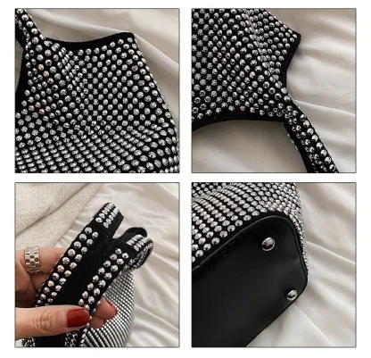 Luxury Diamond-like Shoulder Bag - Image 6