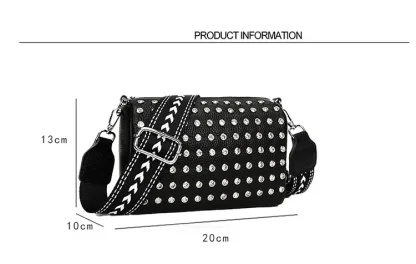 Rivet Decorated Small Shoulder Bags - Image 7