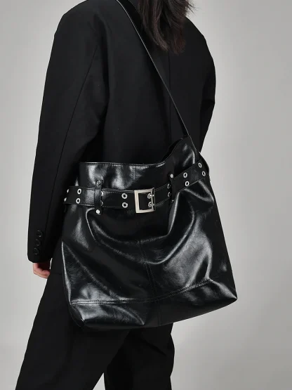 Large Belted Shoulder Bag