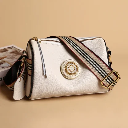 Luxury Wide Strap Shoulder Bag