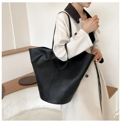 Solid Tulip Tote Shoulder Bags