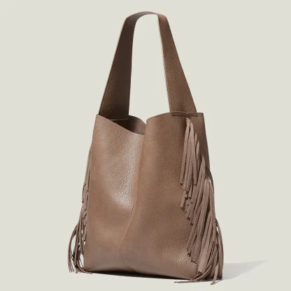 Side Tassels Shoulder Bag