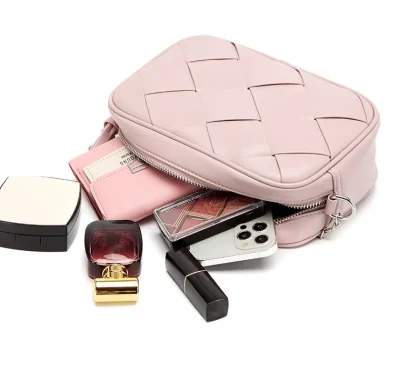 Chain Strap Weave Shoulder Bags - Image 5
