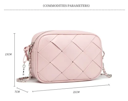 Chain Strap Weave Shoulder Bags - Image 7