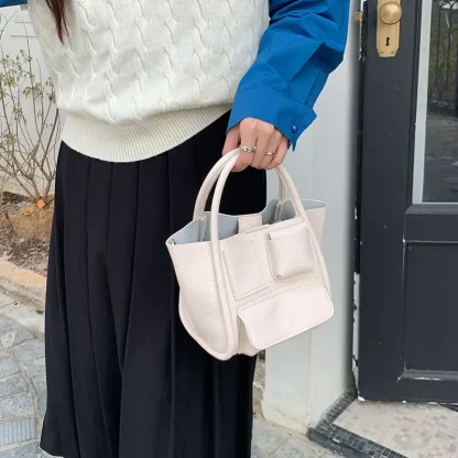 Multi-pocket Bucket Shoulder Bag - Image 2