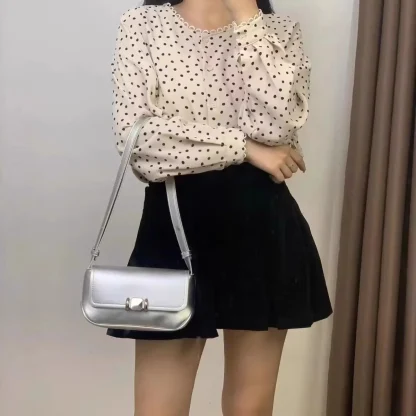 Sleek Baguette Shoulder Bag