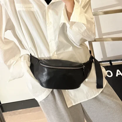 Zippered Crossbody Shoulder Bag - Image 2