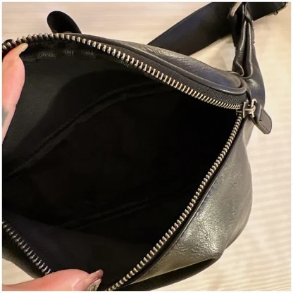 Zippered Crossbody Shoulder Bag - Image 5