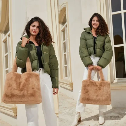 Fluffy Tote Shoulder Bag - Image 2