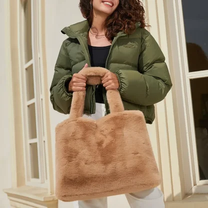 Fluffy Tote Shoulder Bag - Image 3