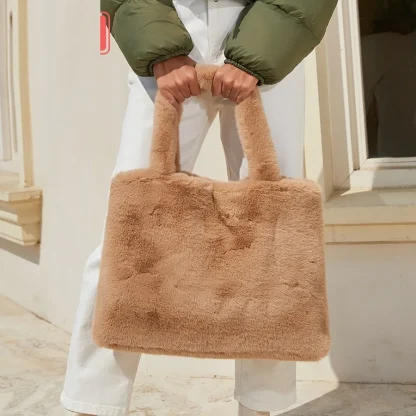 Fluffy Tote Shoulder Bag - Image 5