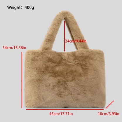 Fluffy Tote Shoulder Bag - Image 7