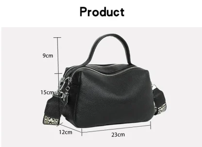 Double Zippered Shoulder Bags - Image 7