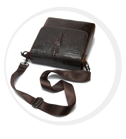 Crocodile Inspired Messenger Shoulder Bag