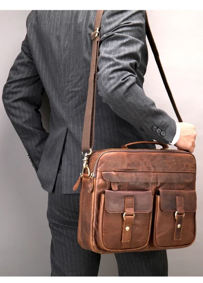 Spacious Briefcase Shoulder Bags - Image 4