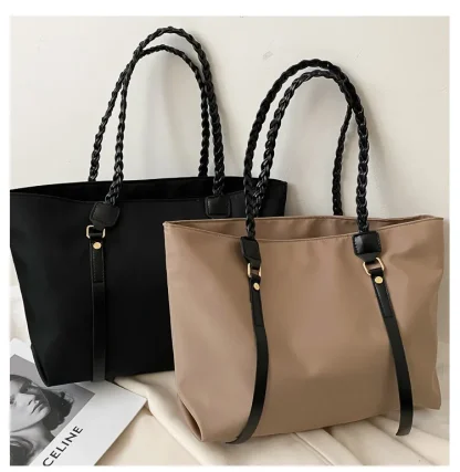 Braid Strap Tote Shoulder Bags - Image 6
