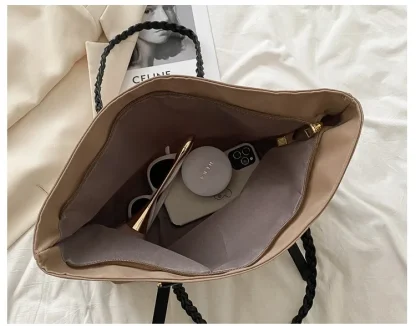 Braid Strap Tote Shoulder Bags - Image 5