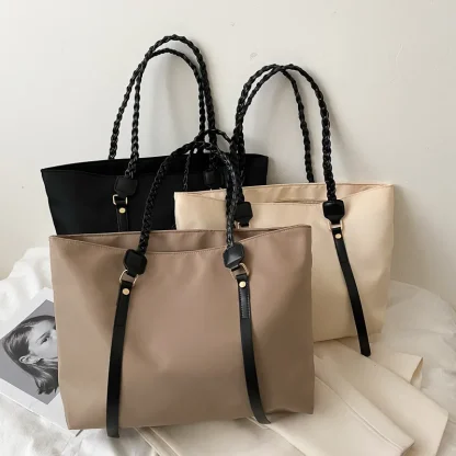 Braid Strap Tote Shoulder Bags - Image 7