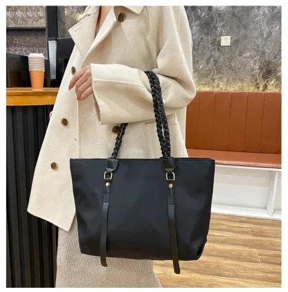 Braid Strap Tote Shoulder Bags - Image 3