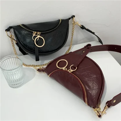 Half Moon Chain Shoulder Bag