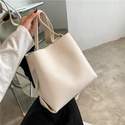 Multi Compartment Solid Shoulder Bags - Image 4