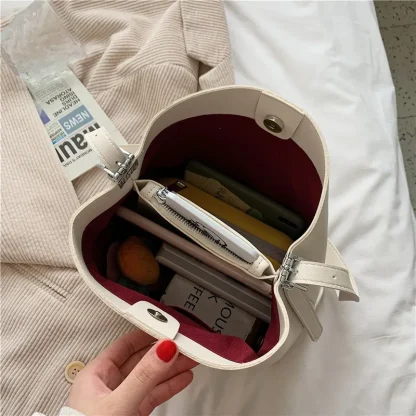 Multi Compartment Solid Shoulder Bags - Image 5