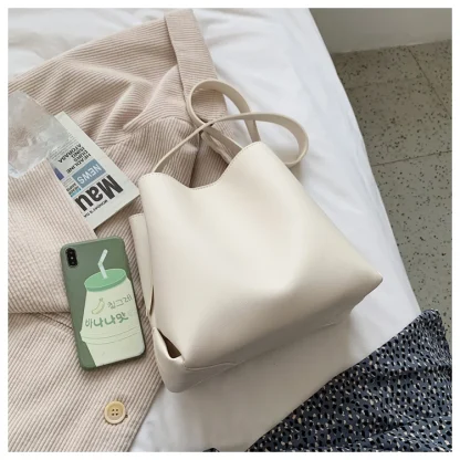 Multi Compartment Solid Shoulder Bags