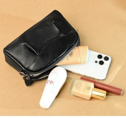 Double Zipper Compact Shoulder Bags - Image 5