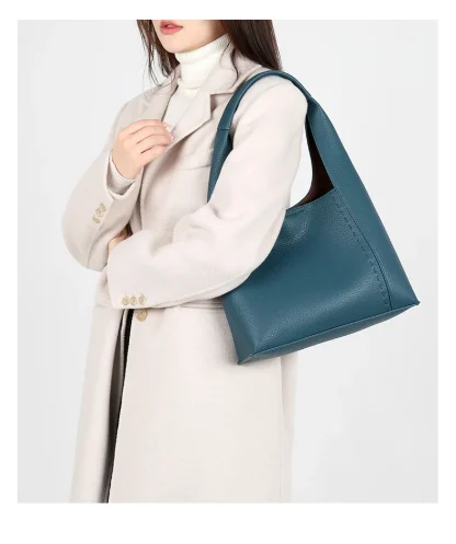 Minimalist Solid Shoulder Bag - Image 2