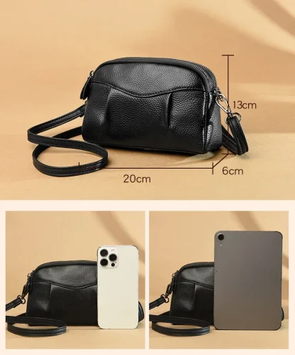 Double Zipper Compact Shoulder Bags - Image 7