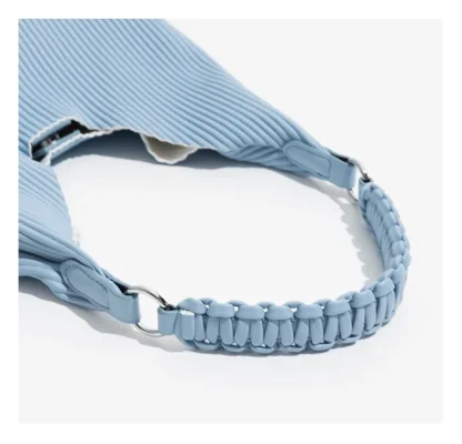 Striped Embossed Shoulder Bag - Image 5