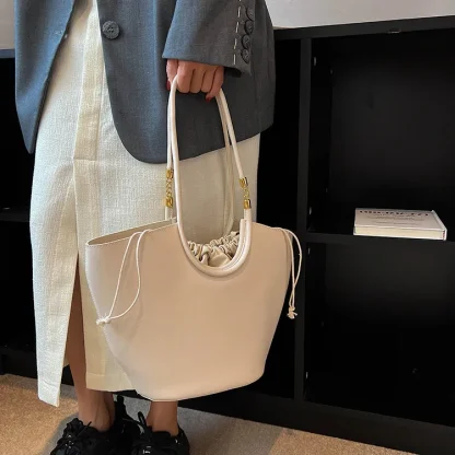 Chic Drawstring Tote Shoulder Bags - Image 5