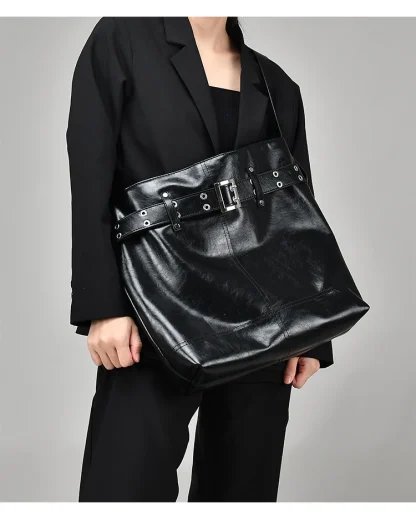 Large Belted Shoulder Bag - Image 4