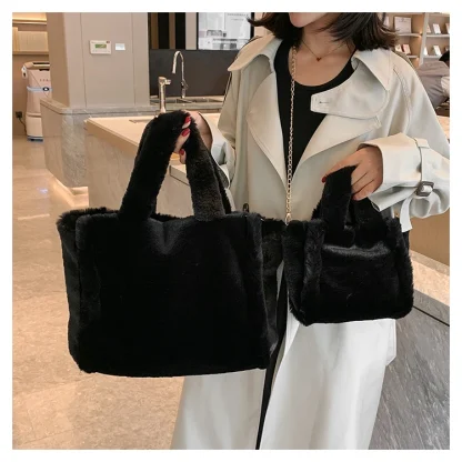 Fluffy Tote Shoulder Bags - Image 6