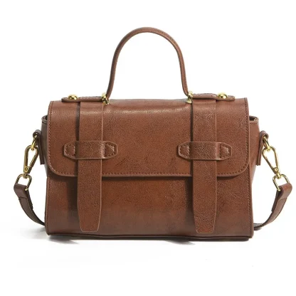 Vintage-style Messenger Shoulder Bag