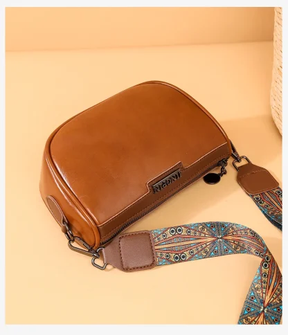 Half Moon Wide Strap Shoulder Bags - Image 3