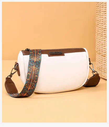 Half Moon Wide Strap Shoulder Bags - Image 2